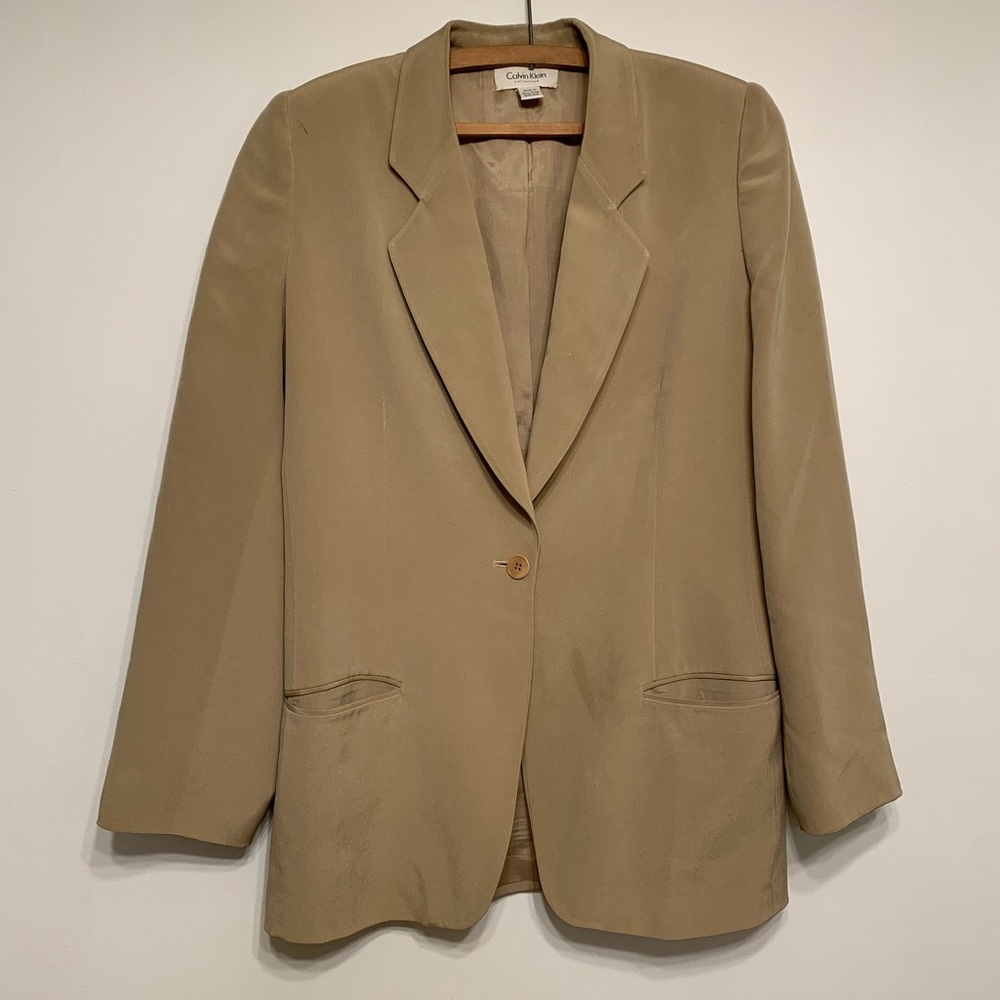 Calvin Klein Silk Jacket, Size 8